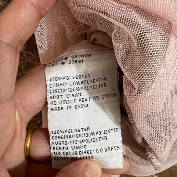 Xscape Plus Size 22W Off-the-Shoulder High-Low Hem Mermaid Dress in Taupe - Picture 8 of 10